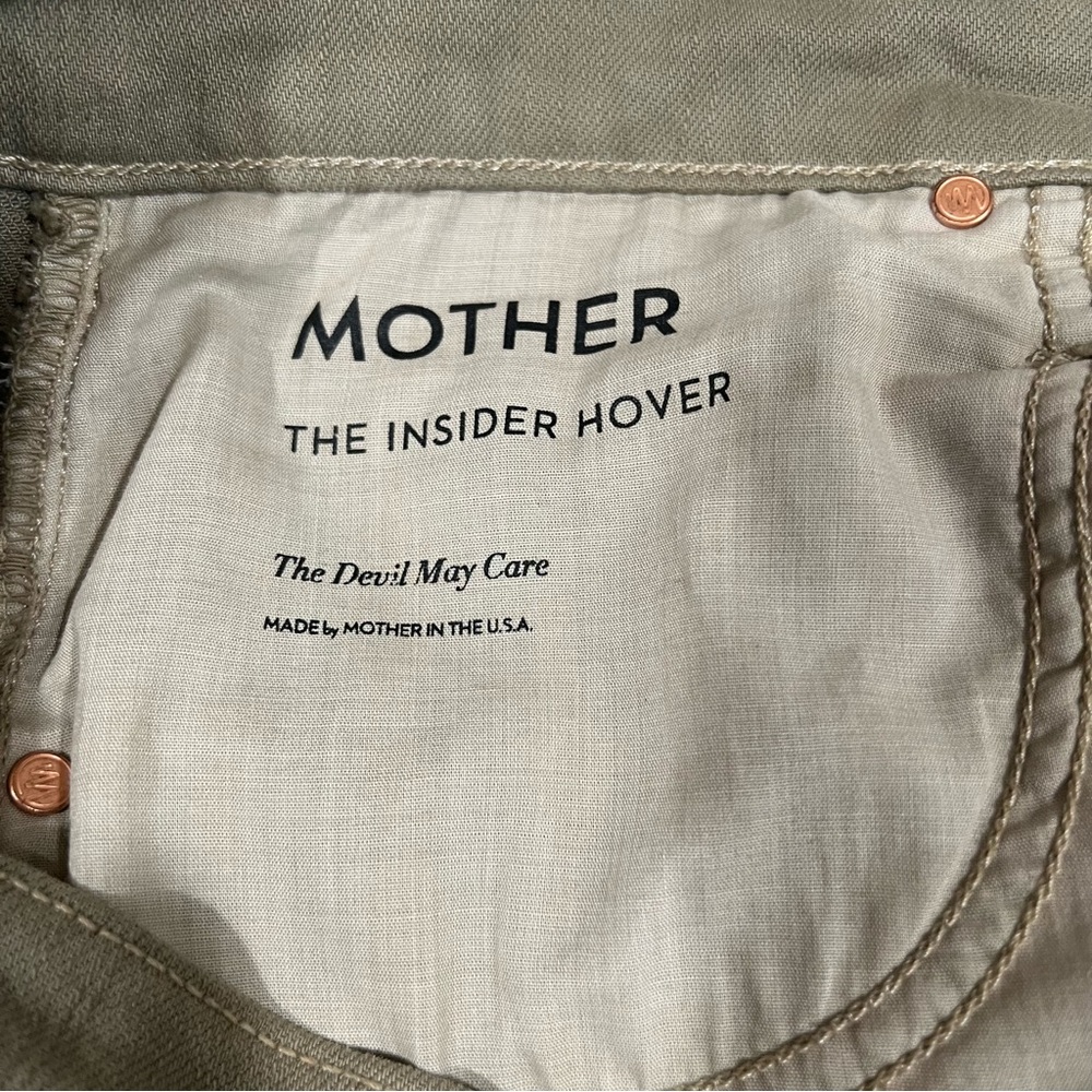 MOTHER women's The Insider Hover denim jeans size 32 NWOT FLAWS NOTED BELOW - Picture 10 of 16